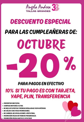 Catálogo Ángela Andrea en Lima | Descuento especial  | 2025-10-10T00:00:00.000Z - 2025-10-31T00:00:00.000Z