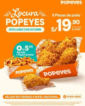 Catálogo Popeyes | Locura Popeyes  | 2025-10-13T00:00:00.000Z - 2025-10-13T00:00:00.000Z
