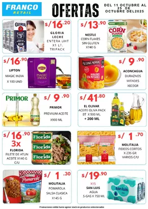 Catálogo Franco Supermercado en Huancayo | Ofertas  | 2025-10-13T00:00:00.000Z - 2025-10-25T00:00:00.000Z