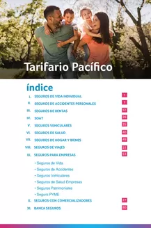Catálogo Pacífico Seguros en Pimentel | Tarifario Pacífico | 2025-10-17T00:00:00.000Z - 2026-11-30T00:00:00.000Z