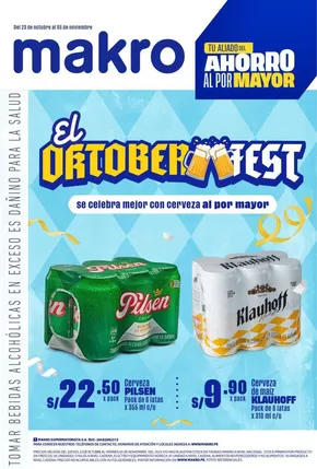 Catálogo Makro en Callao | Diptico Oktober fest Vig#22 | 2025-10-23T00:00:00.000Z - 2025-11-06T00:00:00.000Z
