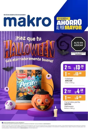 Catálogo Makro en Callao | Esp Halloween VIG#22 | 2025-10-23T00:00:00.000Z - 2025-11-06T00:00:00.000Z
