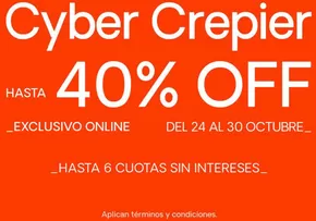 Catálogo Crepier en Huánuco | Cyber Crepier! | 2025-10-24T00:00:00.000Z - 2025-10-30T00:00:00.000Z