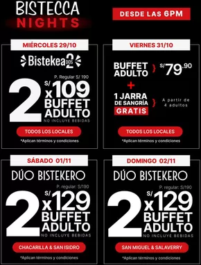 Catálogo La Bistecca | Bistecca nights  | 2025-10-27T00:00:00.000Z - 2025-10-31T00:00:00.000Z
