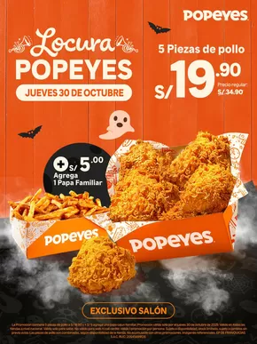 Catálogo Popeyes | Locura Popeyes | 2025-10-30T00:00:00.000Z - 2025-10-31T00:00:00.000Z