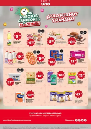 Catálogo Hiperbodega Precio Uno en Chiclayo | Ofertas principales para todos los cazadores de gangas | 2025-11-08T00:00:00.000Z - 2025-11-09T00:00:00.000Z