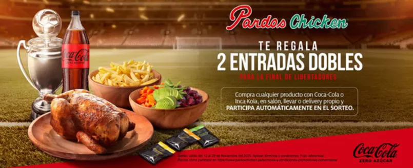 Catálogo Pardo's Chicken en Chiclayo | Te regala 2 entradas dobles | 2025-11-17T00:00:00.000Z - 2025-11-26T00:00:00.000Z