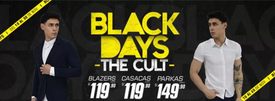 Catálogo The Cult Store en Lima | Black Days  | 2025-11-21T00:00:00.000Z - 2025-11-30T00:00:00.000Z