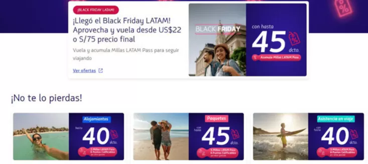 Catálogo Latam Airlines en San Vicente de Cañete | Black Friday | 2025-11-27T00:00:00.000Z - 2025-11-30T00:00:00.000Z