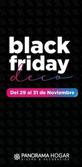 Catálogo Panorama Hogar | Black Friday deco  | 2025-11-27T00:00:00.000Z - 2025-11-30T00:00:00.000Z