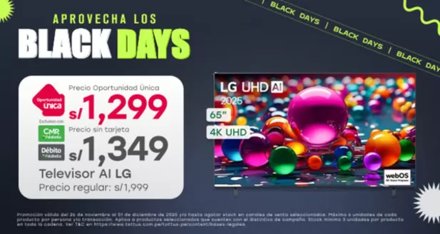 Catálogo Tottus | Ahorra ahora con nuestras ofertas | 2025-11-26T00:00:00.000Z - 2025-12-01T00:00:00.000Z