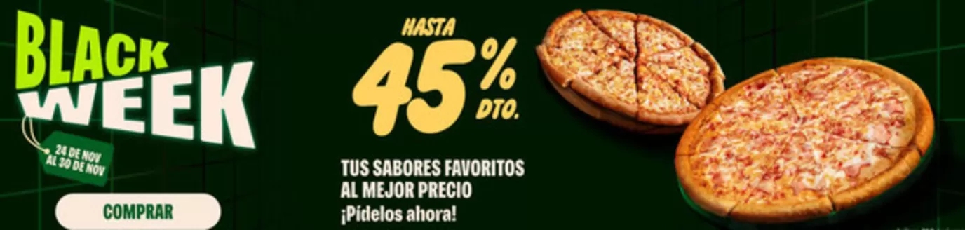 Catálogo Papa John's | Black week | 2025-11-27T00:00:00.000Z - 2025-11-30T00:00:00.000Z
