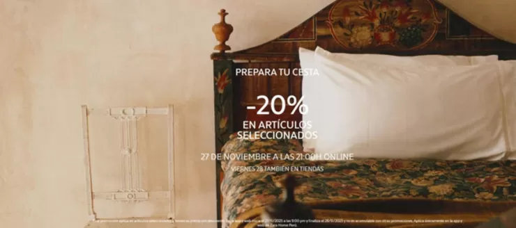 Catálogo ZARA HOME | -20% en articulos seleccionados  | 2025-11-27T00:00:00.000Z - 2025-11-28T00:00:00.000Z