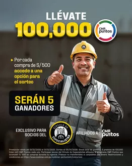 Catálogo Sodimac Constructor en Cusco | Compra de S/500 accede a una opcion para el sorteo | 2025-12-02T00:00:00.000Z - 2025-12-31T00:00:00.000Z