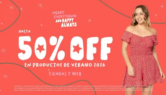Catálogo Milk Blues | Hasta 50%off  | 2025-12-05T00:00:00.000Z - 2025-12-14T00:00:00.000Z