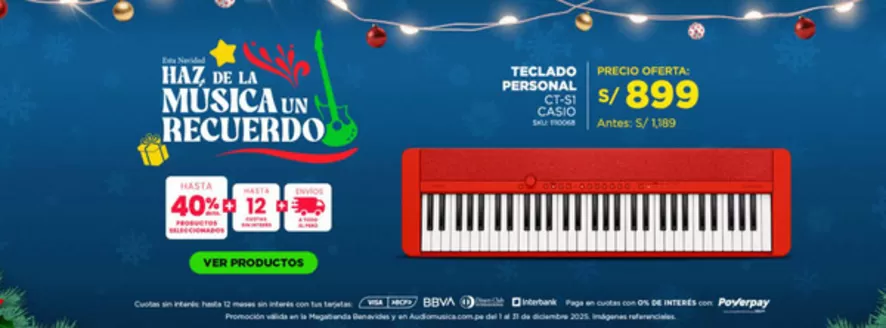 Catálogo Audiomusica | Haz de l amusica un recuerdo  | 2025-12-05T00:00:00.000Z - 2025-12-31T00:00:00.000Z