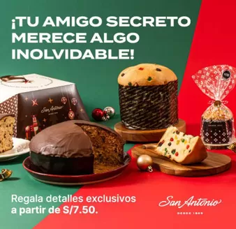 Catálogo Pastelería San Antonio en Lima | Tu amigo secreto merece algo inolvidable! | 2025-12-10T00:00:00.000Z - 2025-12-31T00:00:00.000Z