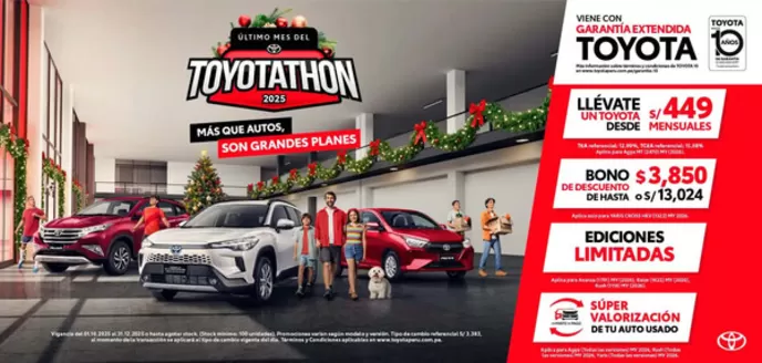 Catálogo Toyota en Huancayo | Ultimo mes del Toyotathon | 2025-12-11T00:00:00.000Z - 2025-12-31T00:00:00.000Z