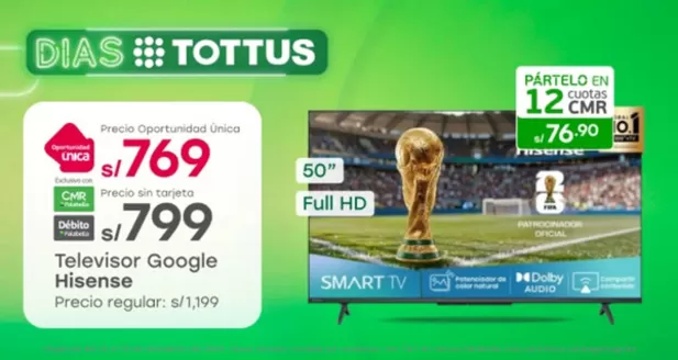 Catálogo Tottus en Huancayo | Ofertas especiales atractivas para todos | 2025-12-11T00:00:00.000Z - 2025-12-25T00:00:00.000Z