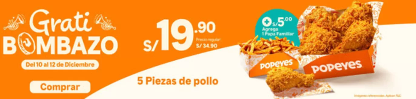 Catálogo Popeyes | Grati Bombazo | 2025-12-12T00:00:00.000Z - 2025-12-12T00:00:00.000Z