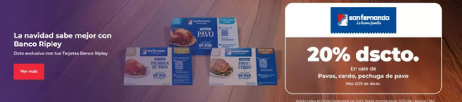 Catálogo Banco Ripley en Lima | La navidad sabe mejor con banco ripley | 2025-12-12T00:00:00.000Z - 2025-12-20T00:00:00.000Z