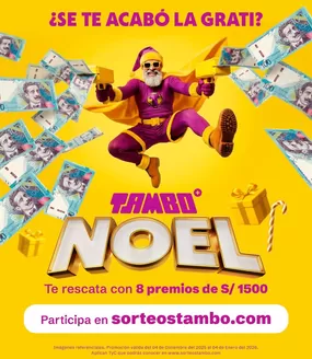 Catálogo Tambo | Ofertas principales para todos los cazadores de gangas | 2025-12-04T00:00:00.000Z - 2026-01-04T00:00:00.000Z