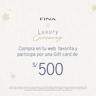 Catálogo Fina Perú | Luxury Giveaway | 2025-12-16T00:00:00.000Z - 2025-12-22T00:00:00.000Z