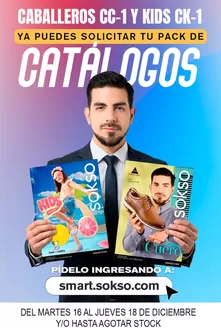 Catálogo Sokso | PREVENTA CATÁLOGO CABALLEROS CC-1 Y CK-1 | 2025-12-16T00:00:00.000Z - 2025-12-18T00:00:00.000Z