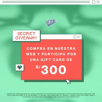 Catálogo Milk Blues | Secret Giveaway | 2025-12-19T00:00:00.000Z - 2025-12-22T00:00:00.000Z