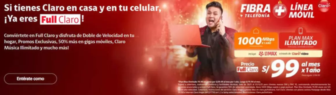 Catálogo Claro en Lima | Ya eres fuII Claro!  | 2025-12-22T00:00:00.000Z - 2025-12-31T00:00:00.000Z