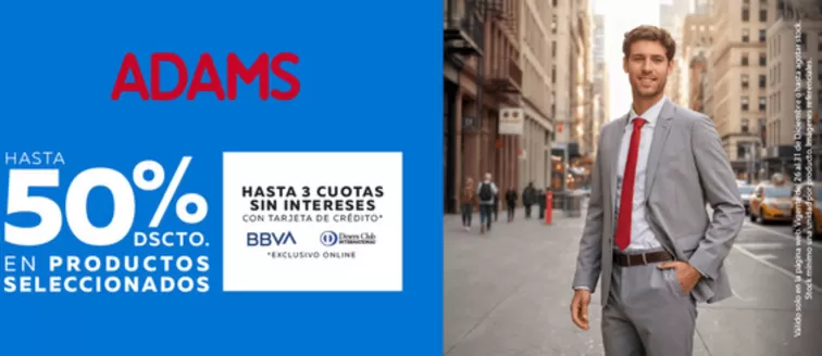 Catálogo Adams | Hasta 50$dscto en productos seleccionados  | 2025-12-19T00:00:00.000Z - 2025-12-31T00:00:00.000Z
