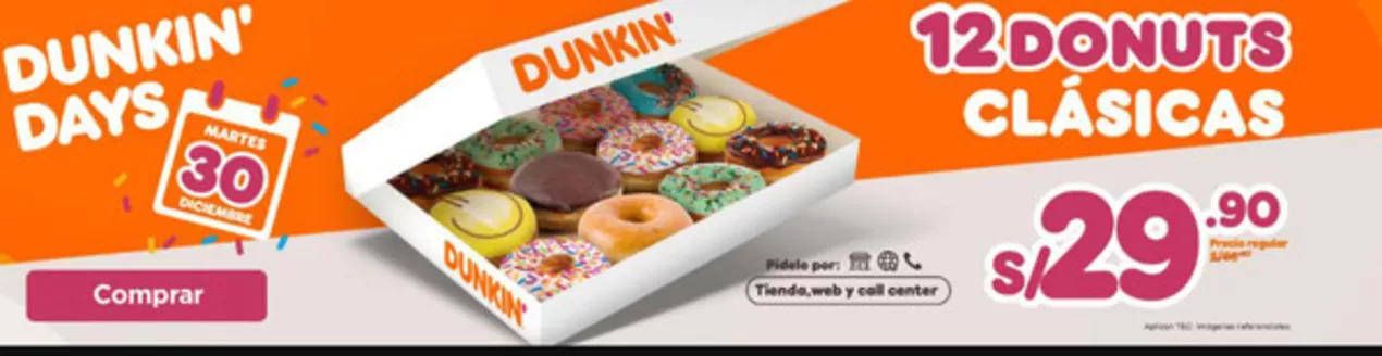 Catálogo Dunkin Donuts | Dunkin days | 2025-12-30T00:00:00.000Z - 2025-12-30T00:00:00.000Z