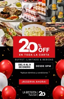 Catálogo La Bistecca en Trujillo | 20%off en toda la carta | 2026-01-07T00:00:00.000Z - 2026-01-09T00:00:00.000Z