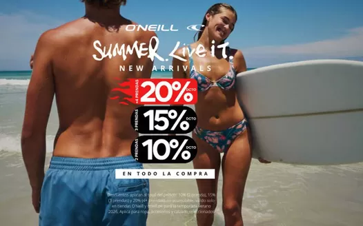 Catálogo O'Neill en Cusco | Summer live it  | 2026-01-12T00:00:00.000Z - 2026-01-31T00:00:00.000Z