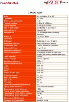 Catálogo Mavila | CARGO 300R | 2026-01-16T00:00:00.000Z - 2026-11-30T00:00:00.000Z