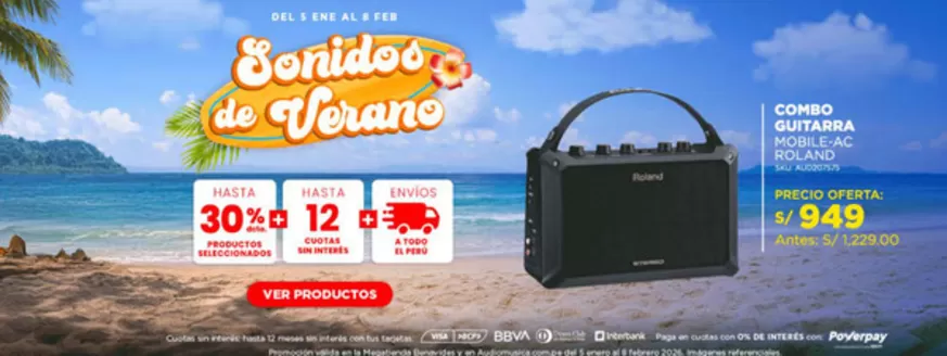 Catálogo Audiomusica en Santa Clara | Sonidos de verano | 2026-01-22T00:00:00.000Z - 2026-02-08T00:00:00.000Z