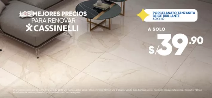 Catálogo Cassinelli | Los mejores precios para renovar | 2026-01-23T00:00:00.000Z - 2026-01-26T00:00:00.000Z