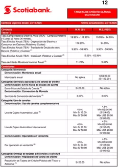 Catálogo Scotiabank en Huancayo | TARJETA DE CRÉDITO CLÁSICA SCOTIABANK | 2026-01-23T00:00:00.000Z - 2026-10-31T00:00:00.000Z