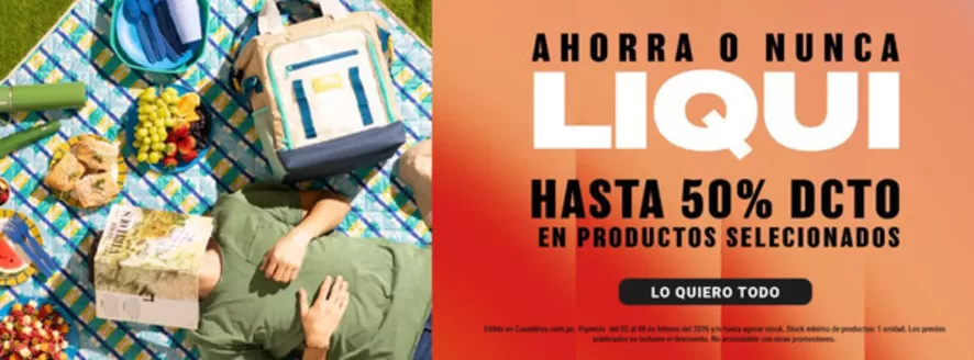 Catálogo Casaideas en Pucallpa | Ahorra o nunca liqui  | 2026-02-02T00:00:00.000Z - 2026-02-08T00:00:00.000Z