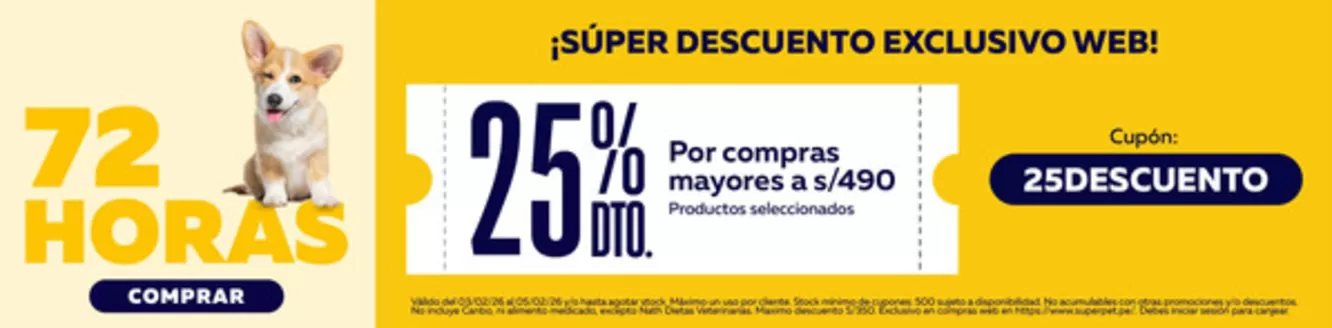 Catálogo Superpet en Chimbote | Ofertas exclusivas para nuestros clientes | 2026-02-03T00:00:00.000Z - 2026-02-05T00:00:00.000Z