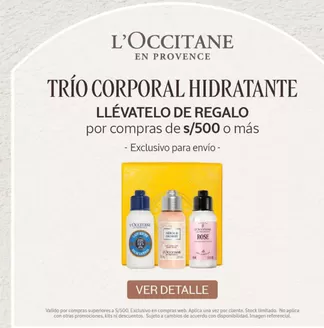 Catálogo L'Occitane | Trio corporal hidratante  | 2026-02-06T00:00:00.000Z - 2026-02-28T00:00:00.000Z
