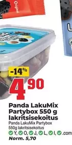 Original - LakuMix Partybox 550 g lakritsisekoitus