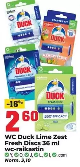 Lime -  Zest Fresh Discs 36 ml wc-raikastin