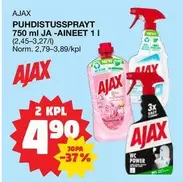 Ajax - PUHDISTUSSPRAYT JA-AINEET