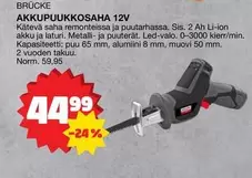 AKKUPUUKKOSAHA 12V