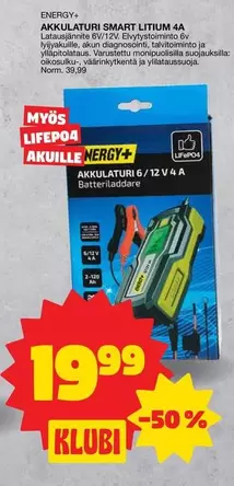 AKKULATURI SMART LITIUM 4A