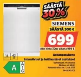 Siemens - Astianpesukone