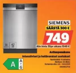 Siemens - Astianpesukone