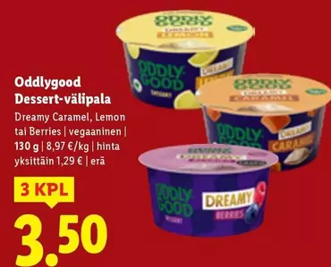 Dessert-välipala