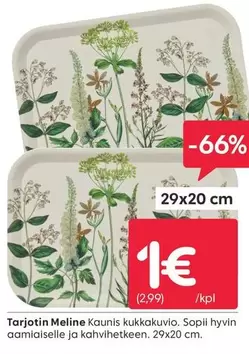 Tarjotin Meline Kaunis kukkakuvio